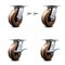 Service Caster 6 Inch High Temp Phenolic Swivel Caster Swivel Locks 2 Brakes SCC, 2PK SCC-35S620-PHRHT-BSL-2-SLB-2 - alternate 2